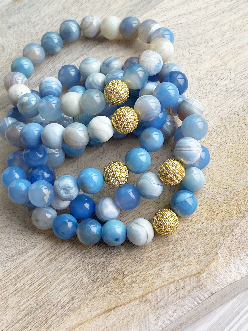 Blue Lace Agate Southern Belle Bracelet