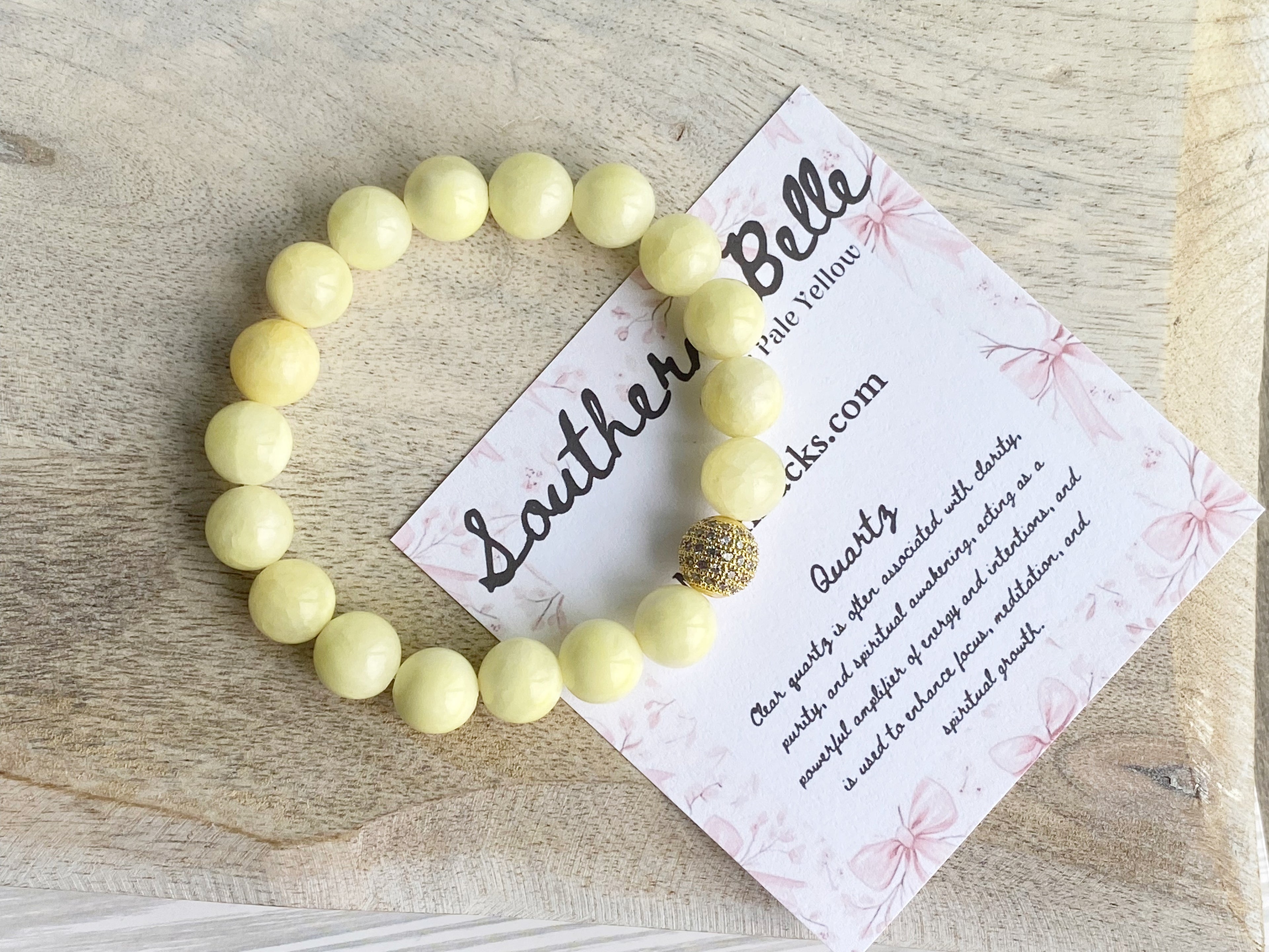 Pale Yellow Quartz Southern Belle Bracelet