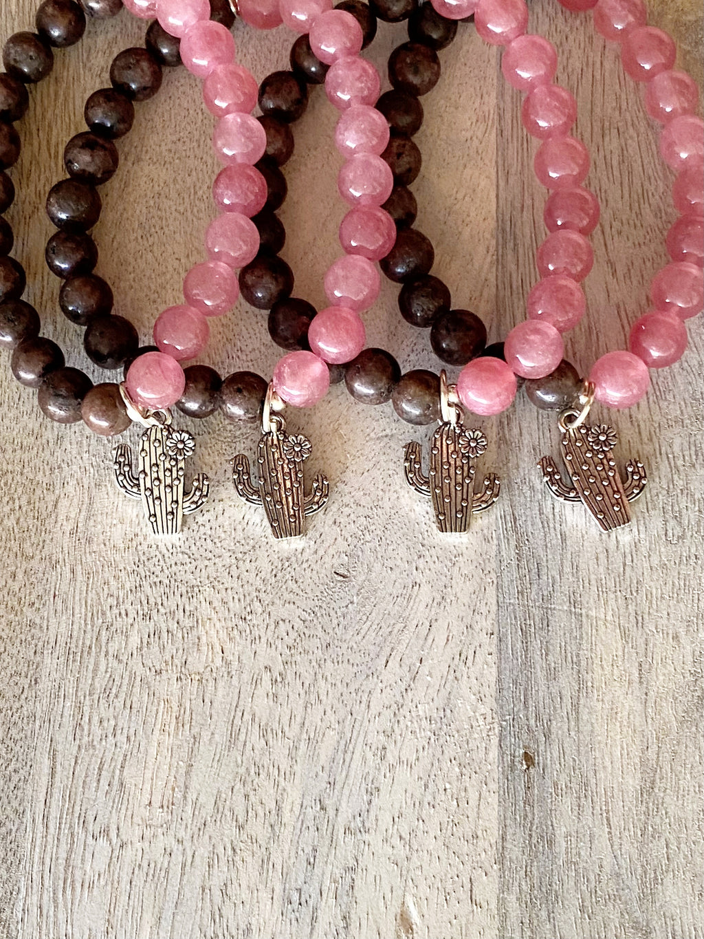 Desert Rose Single Beaded Bracelet