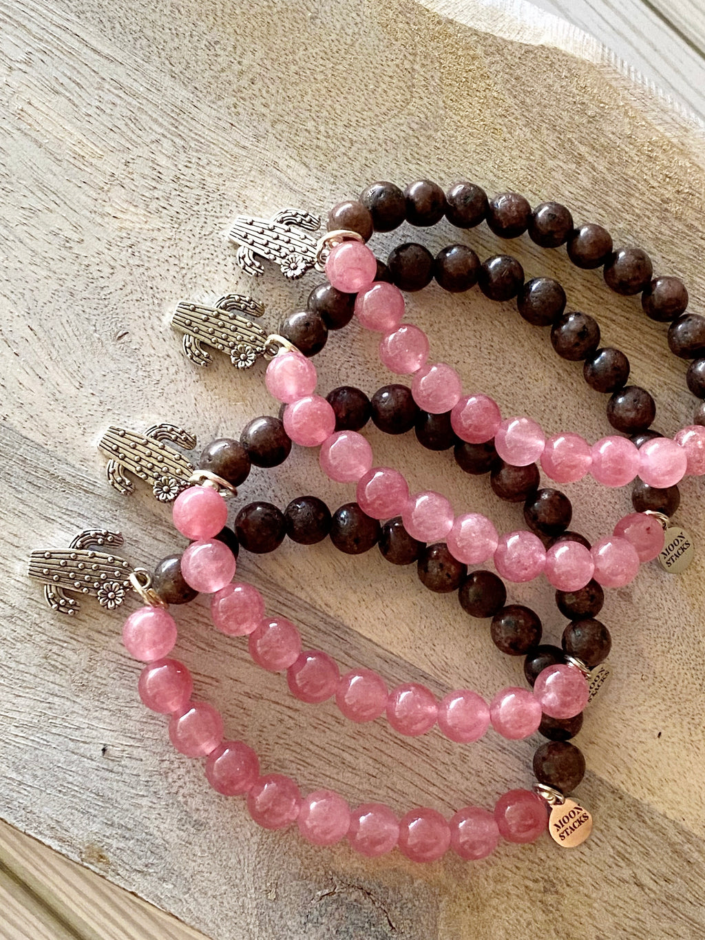 Desert Rose Single Beaded Bracelet