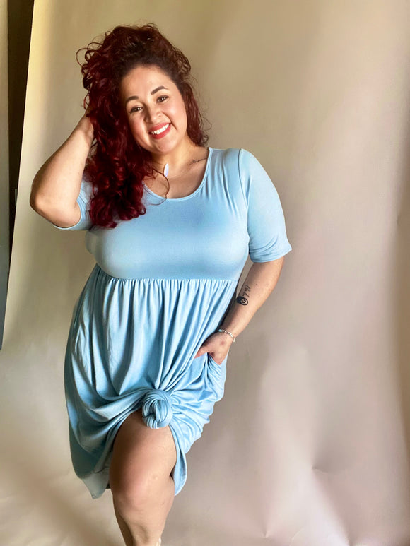 Whimsical Basic Dress Blue