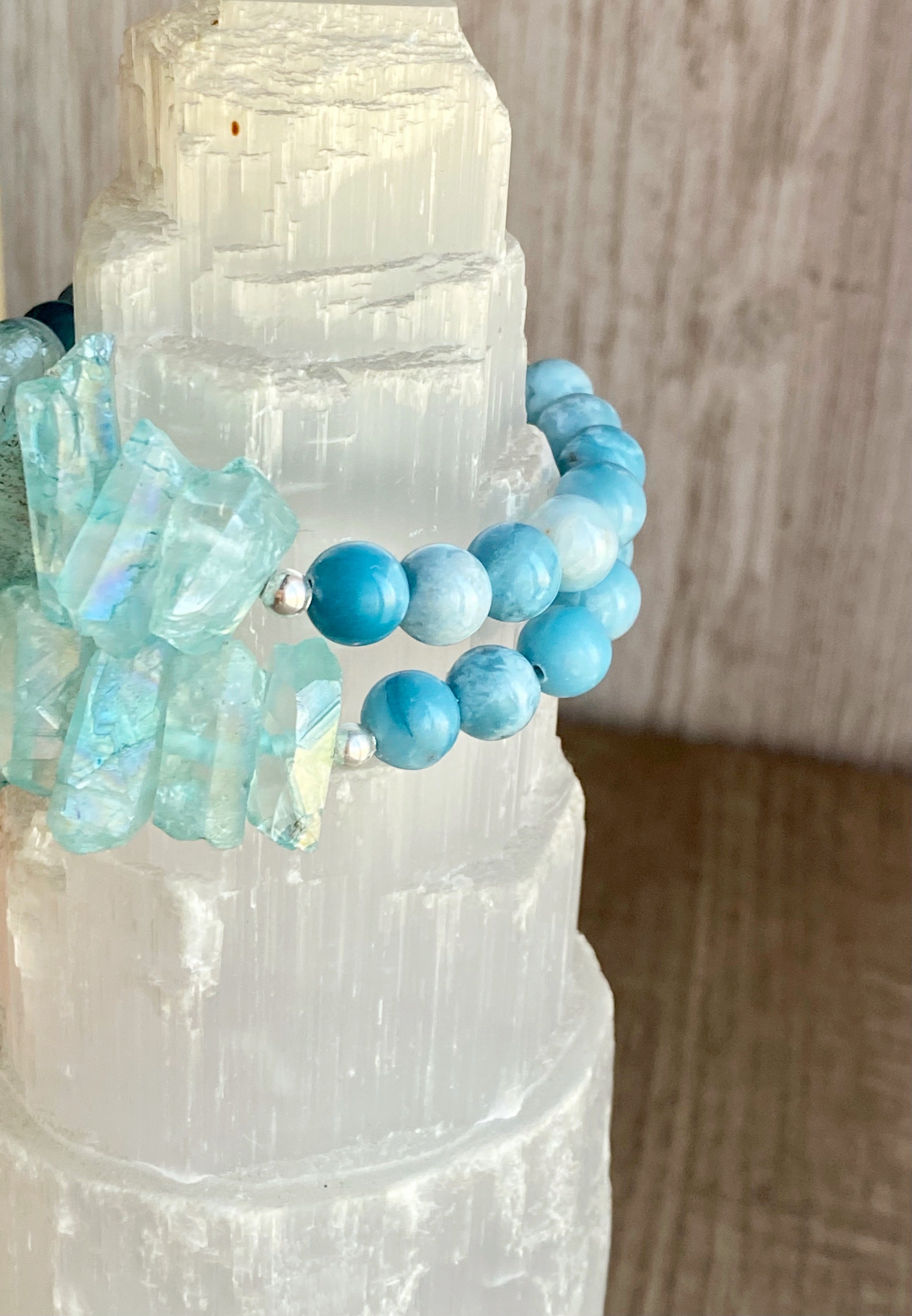 Larimar Beaded Bracelet