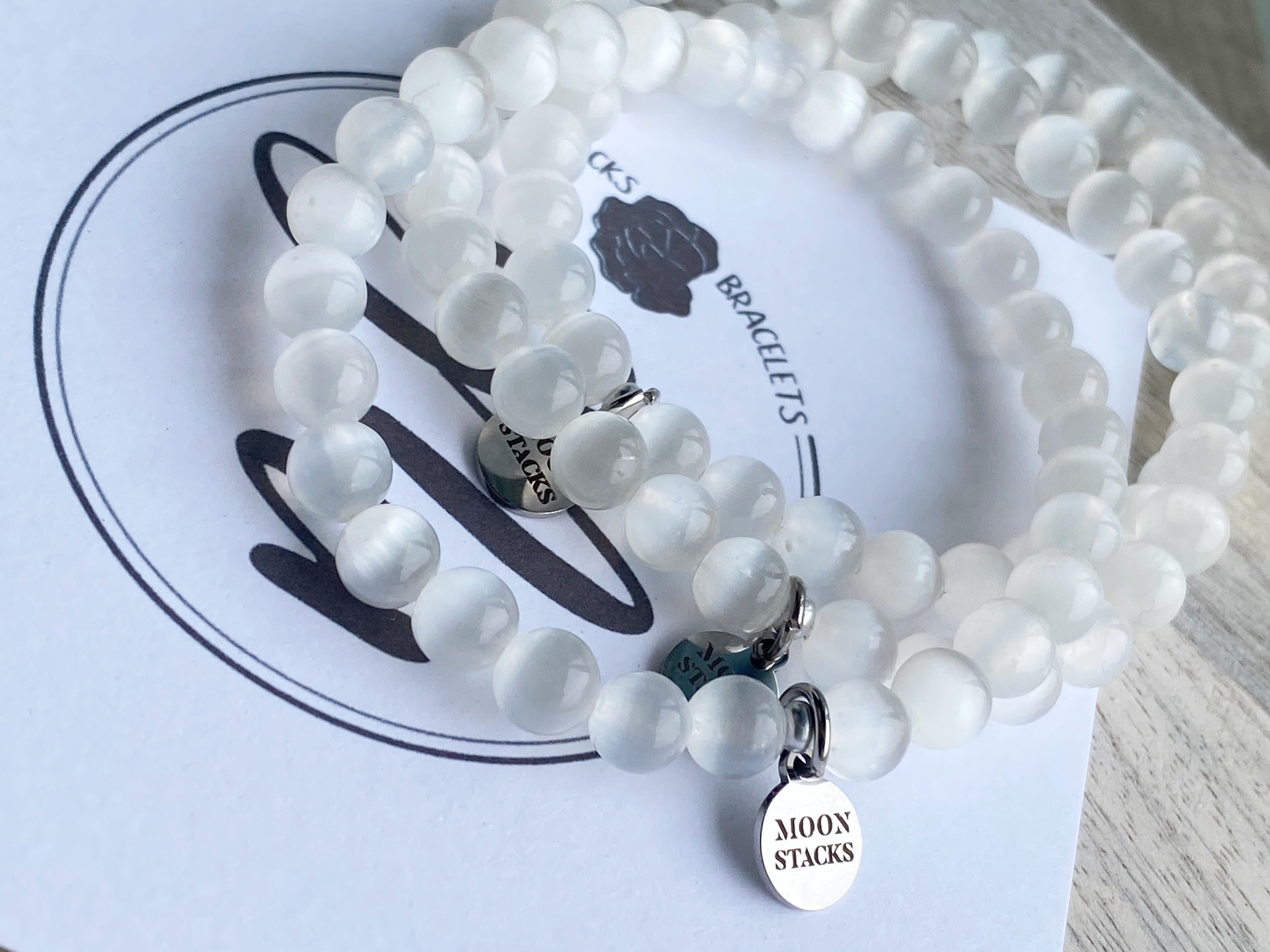 Luna Selenite Bracelet