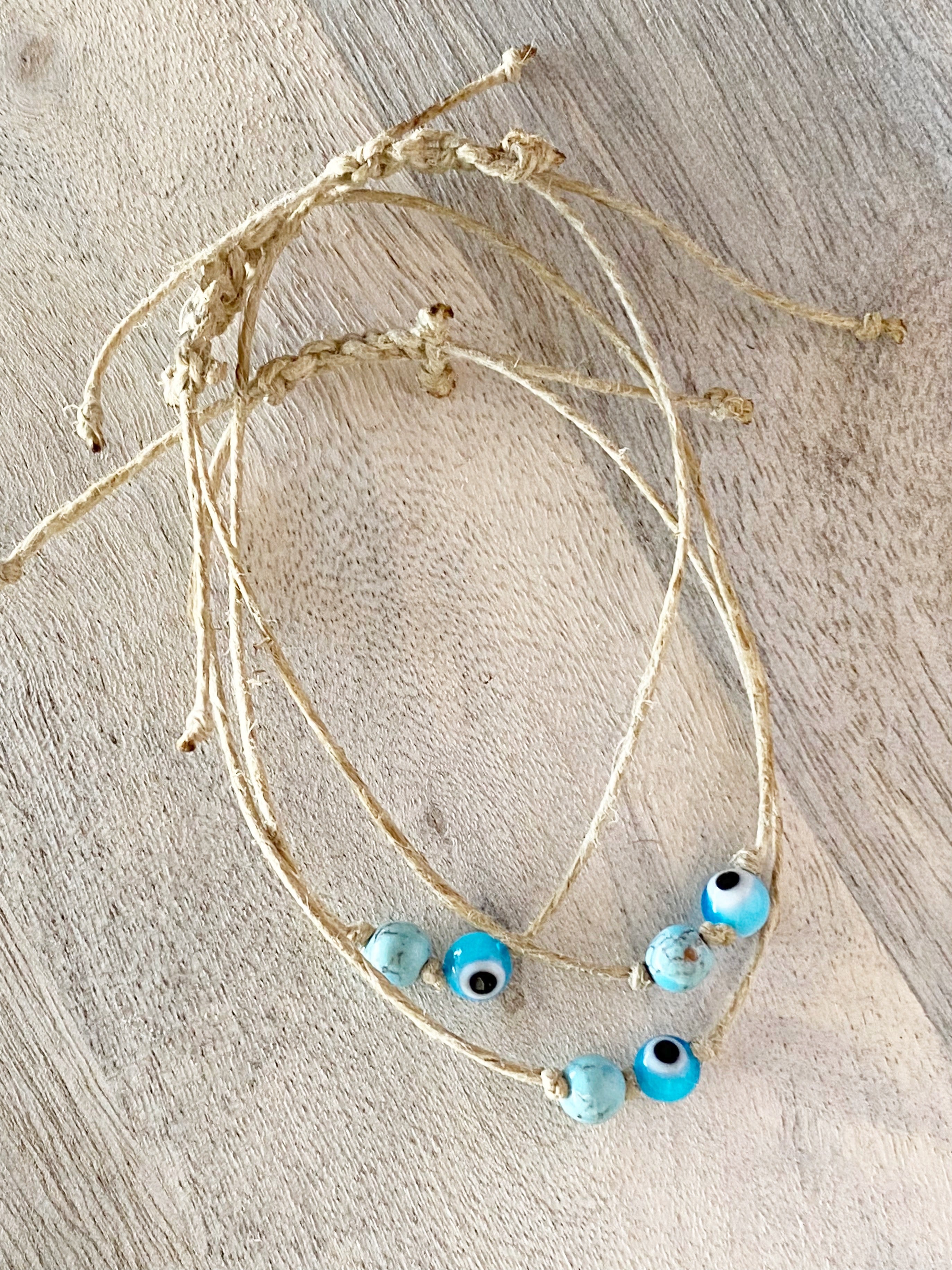 Willow Minimalist String Bracelet-Blue