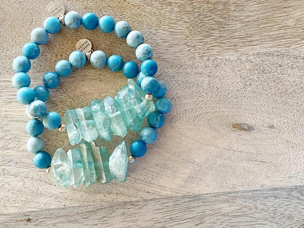 Larimar Beaded Bracelet