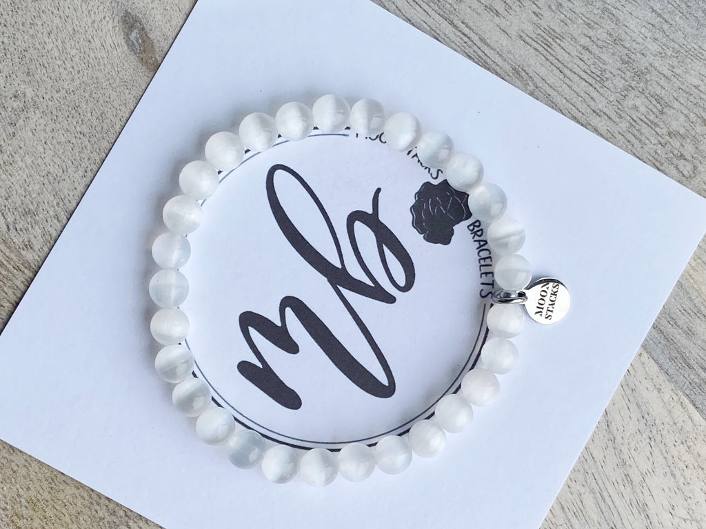 Luna Selenite Bracelet