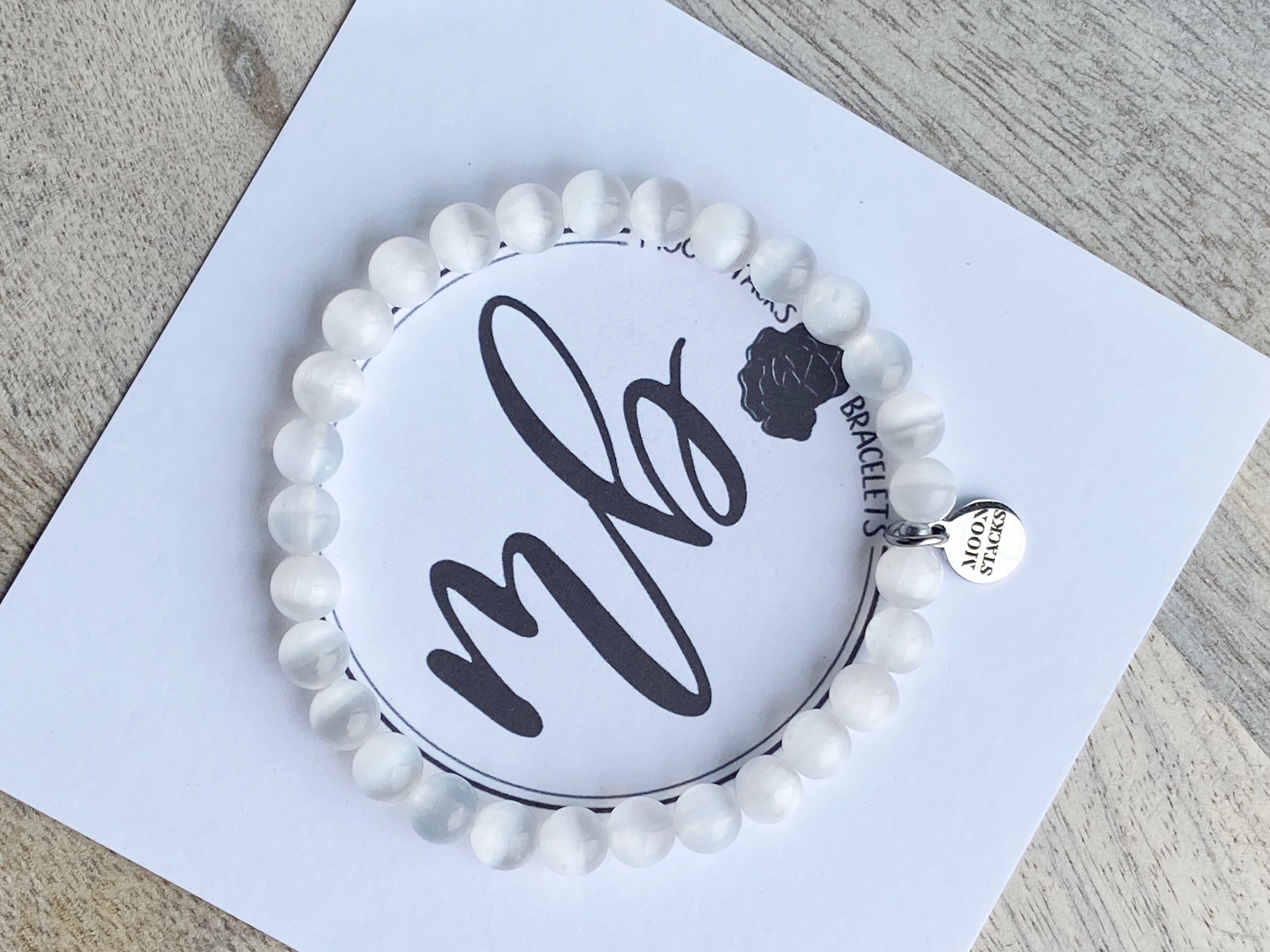 Luna Selenite Bracelet