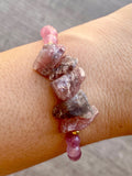 Cherry Quartz Beaded Bracelet