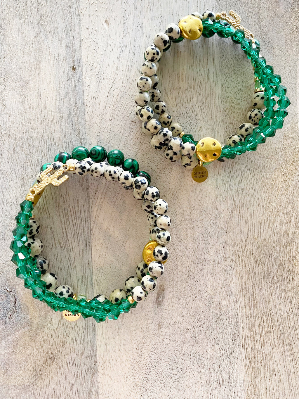 Desert Gem Beaded Bracelet Stack