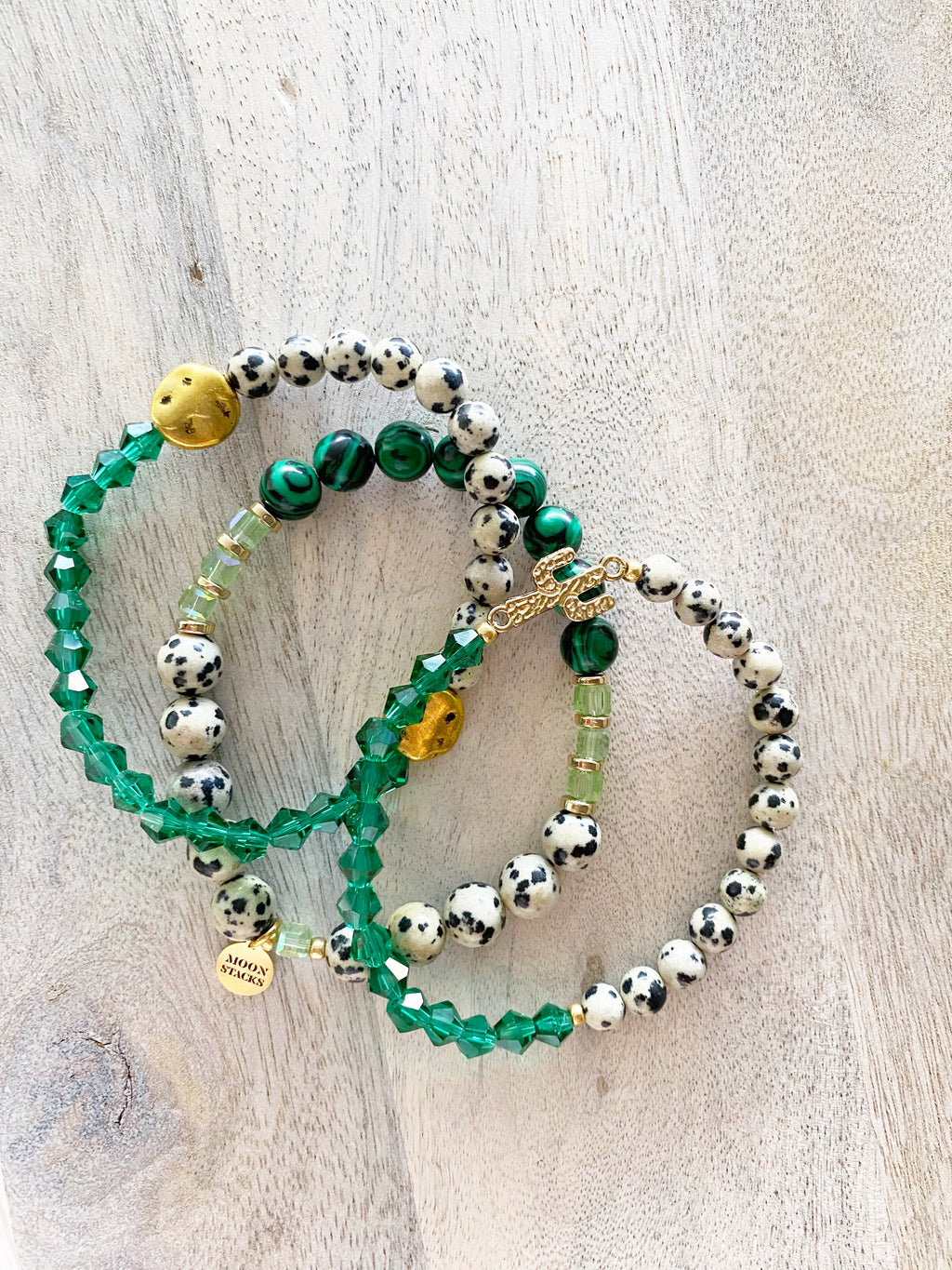 Desert Gem Beaded Bracelet Stack