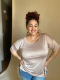 Melanie Top Taupe
