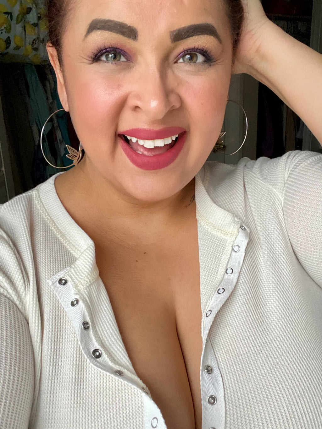 Hummingbird Hoop Earrings