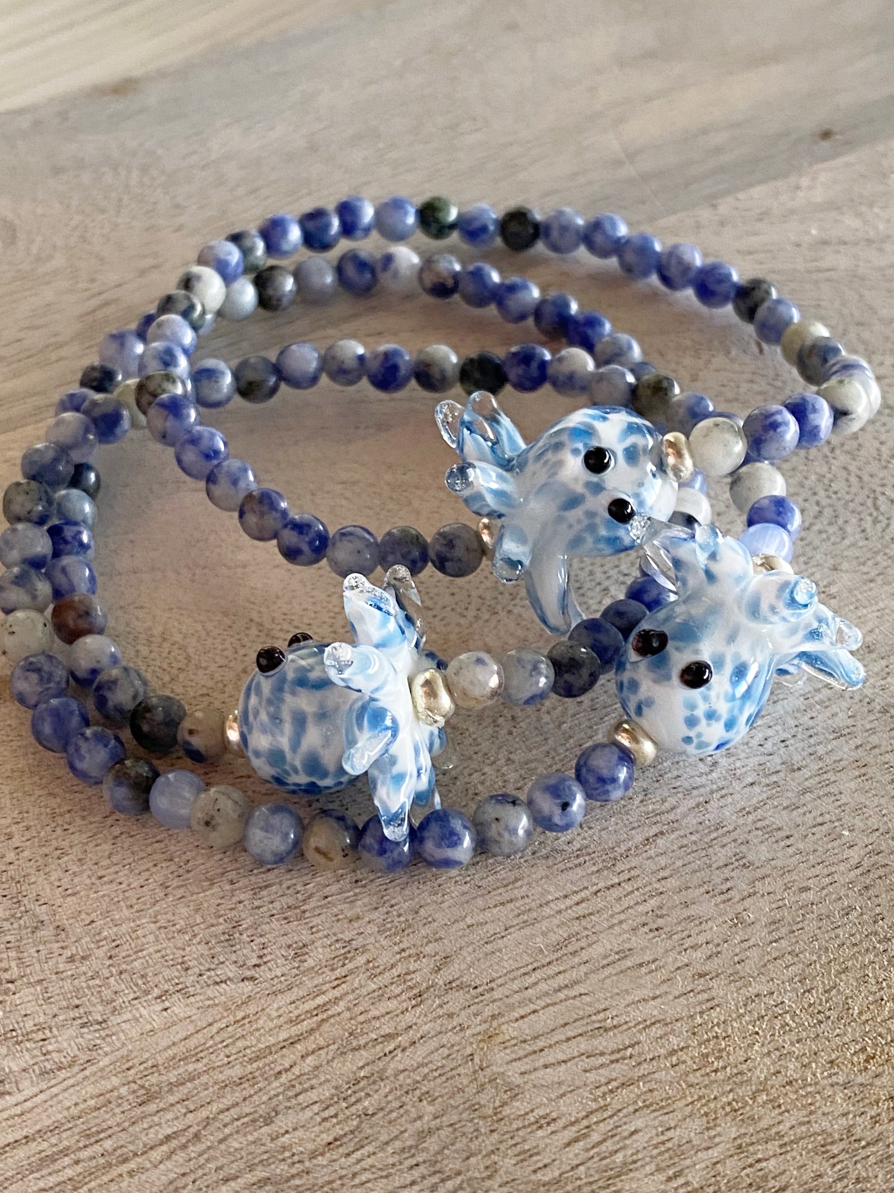 Octopus Single Beaded Bracelet