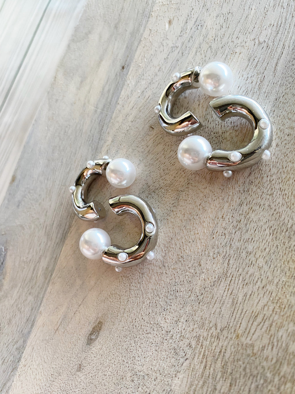 Averly Earrings-Silver Tone