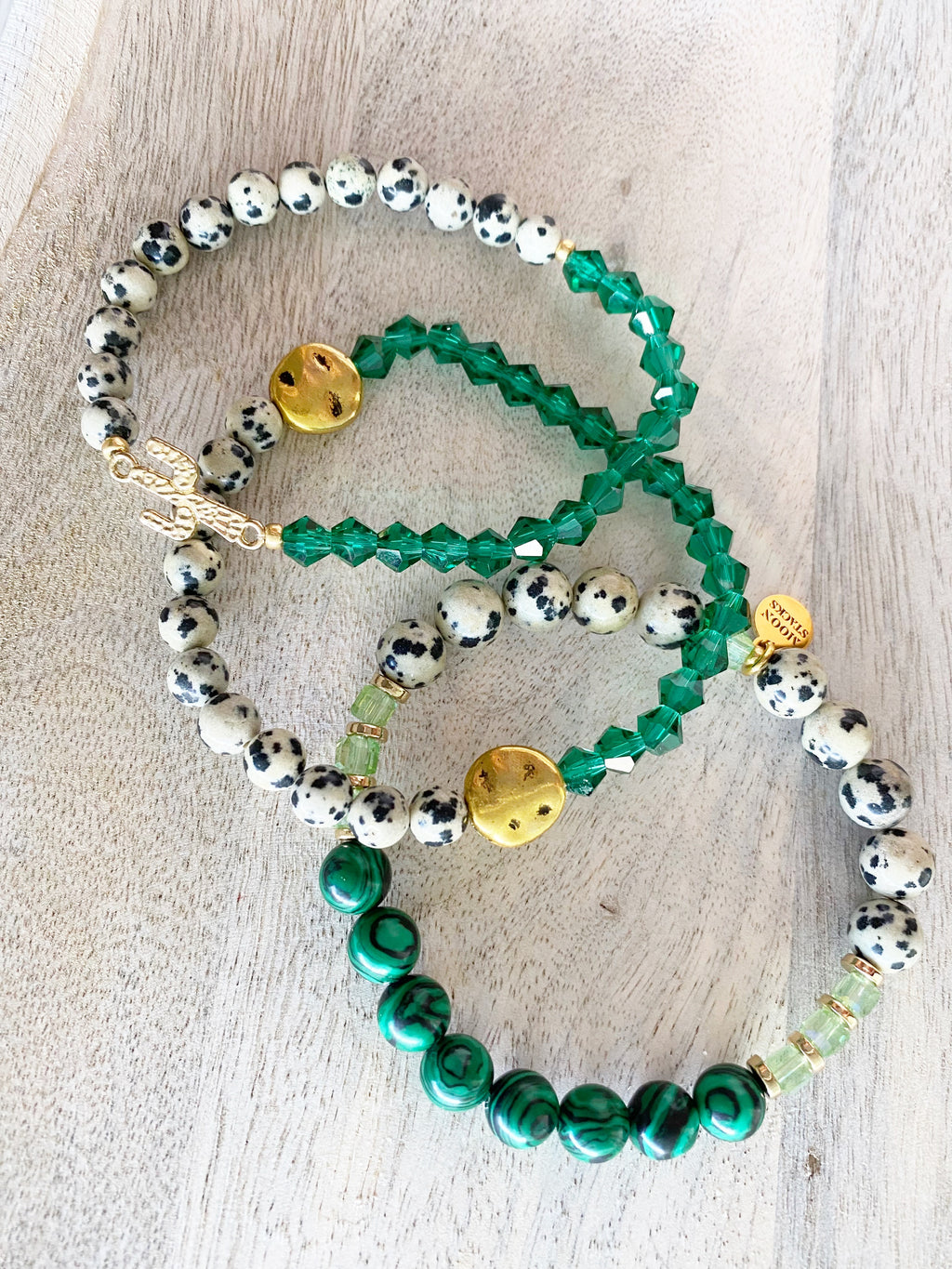 Desert Gem Beaded Bracelet Stack