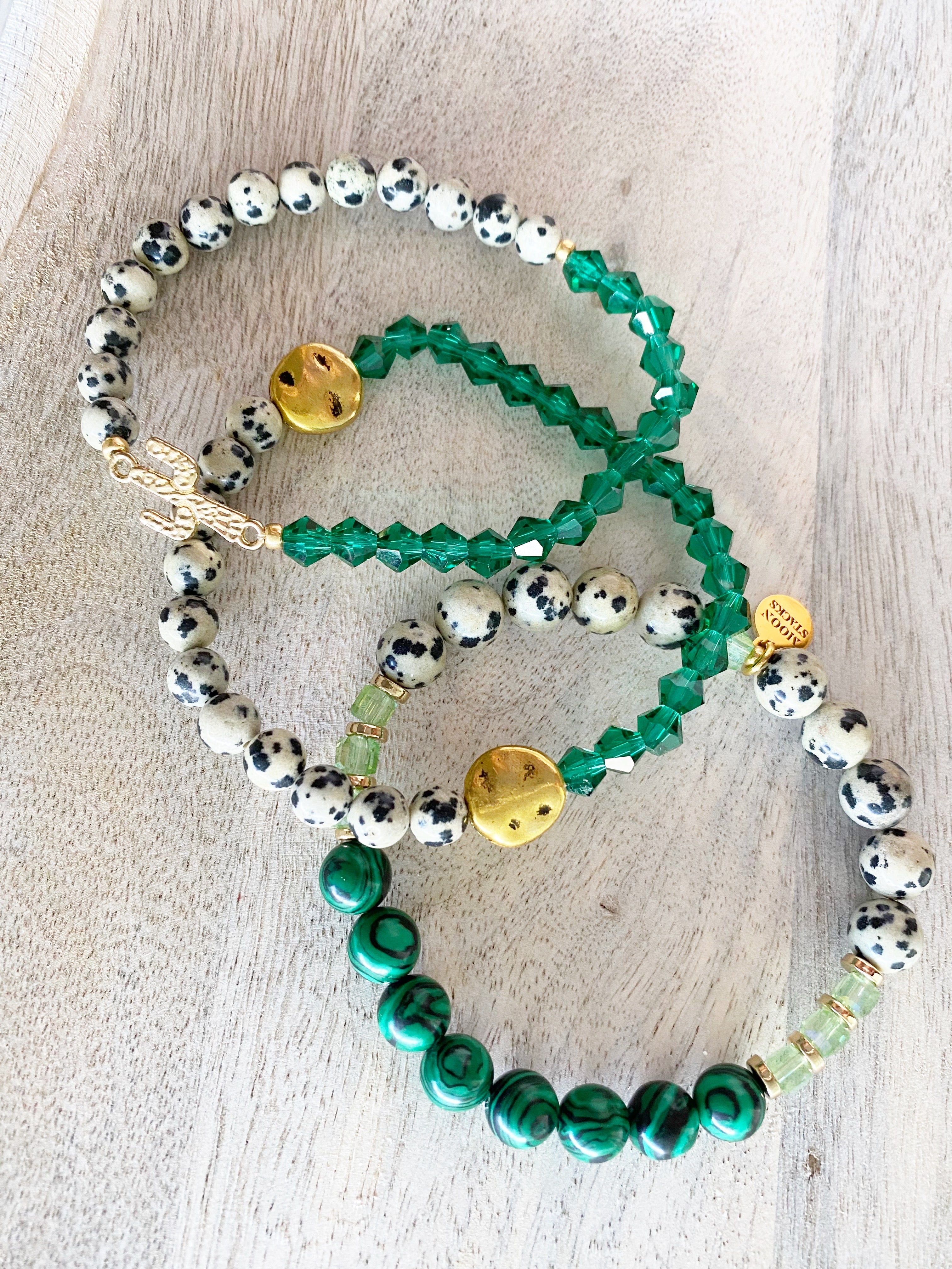 Desert Gem Beaded Bracelet Stack