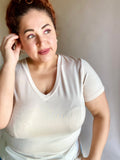 Jess V-neck Basic Top