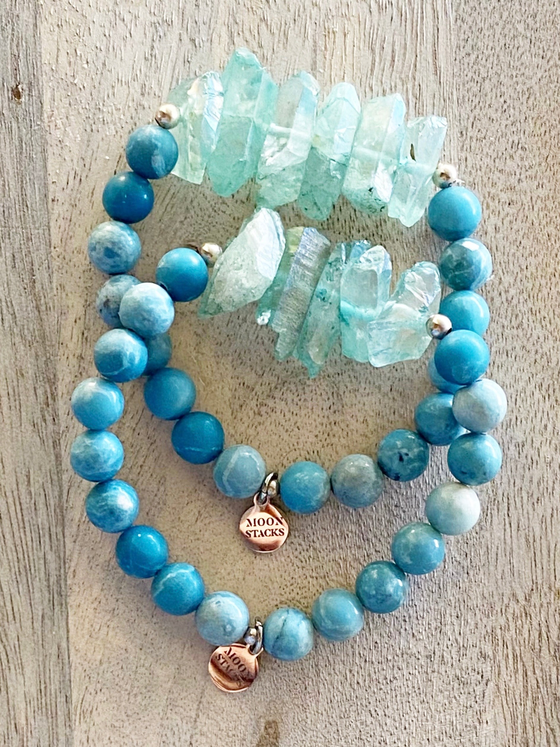 Larimar Beaded Bracelet