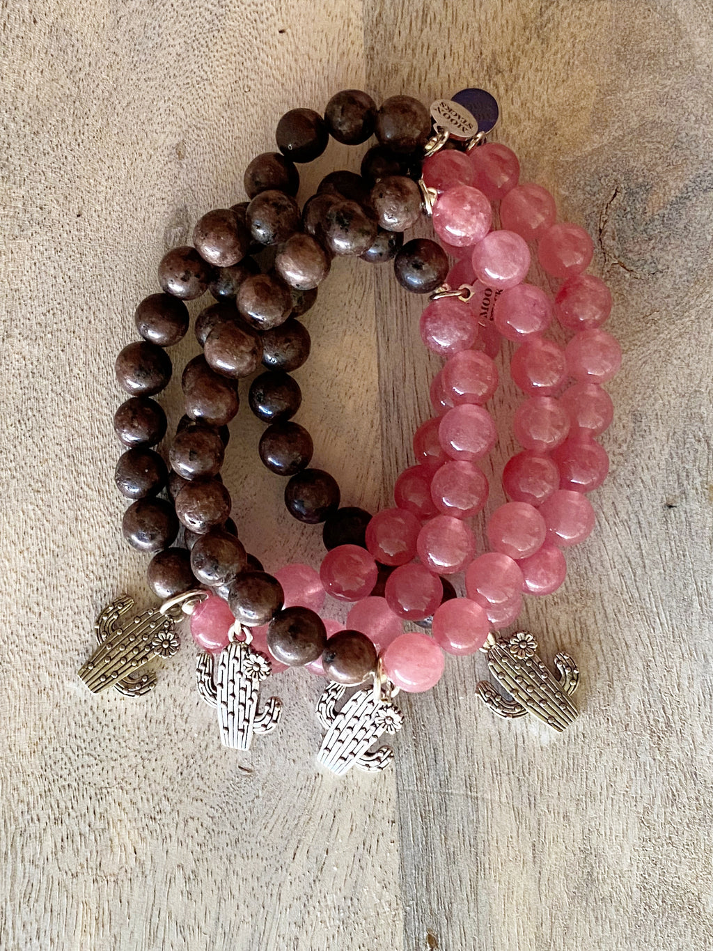 Desert Rose Single Beaded Bracelet