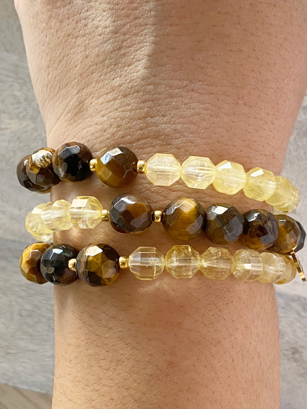 Whiskey Sunset Single Beaded Bracelet
