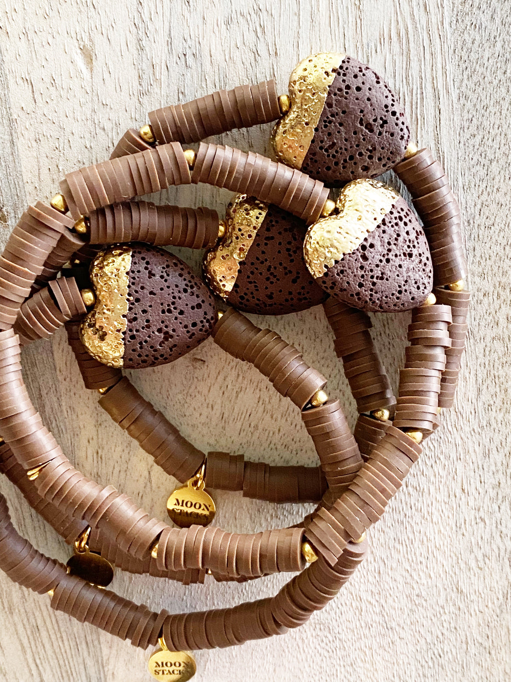 Heart Of Gold Single Beaded Bracelet