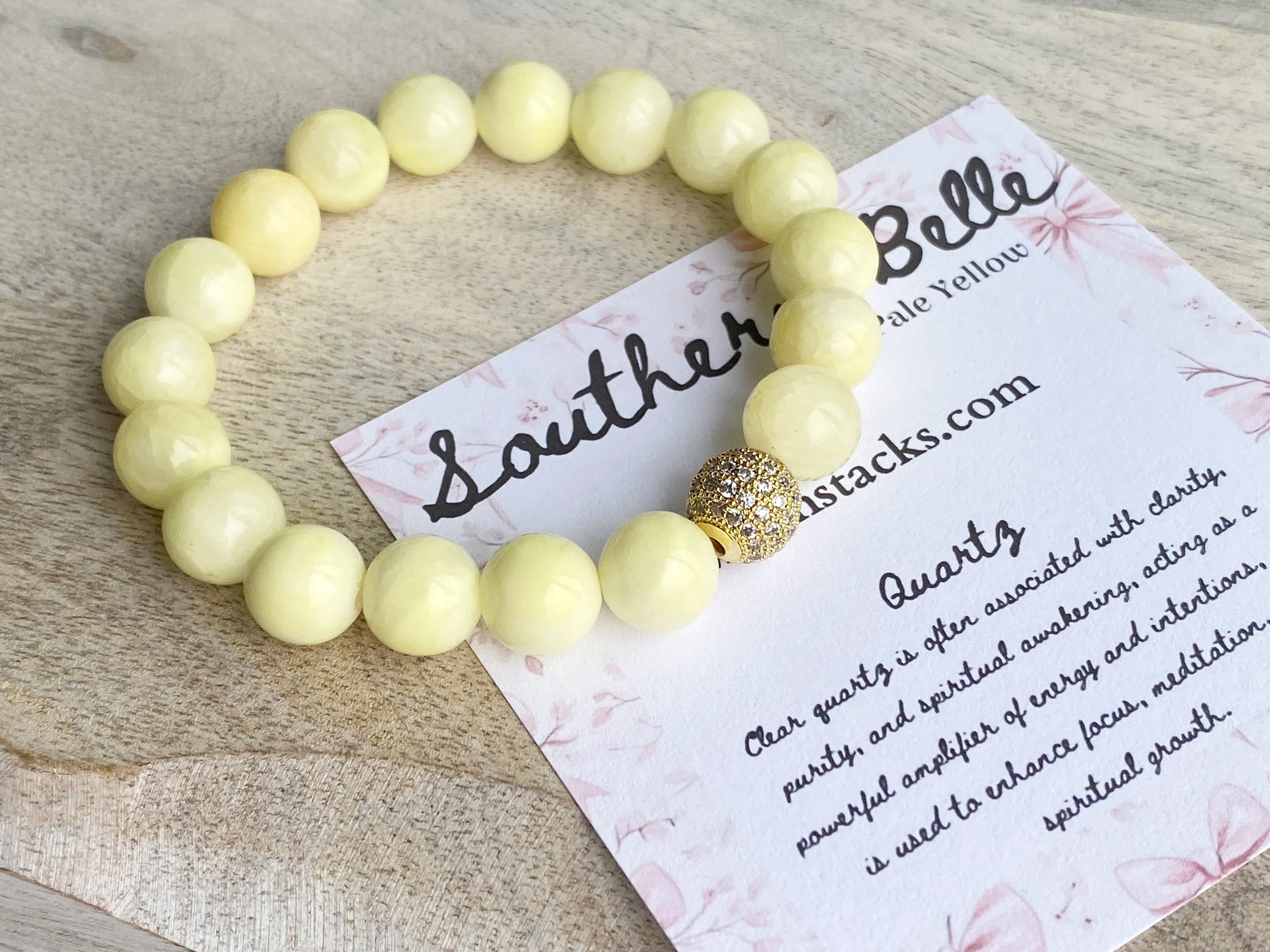Pale Yellow Quartz Southern Belle Bracelet