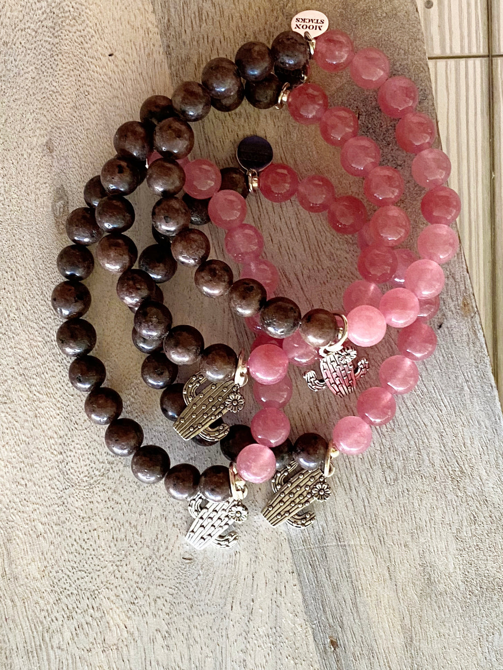 Desert Rose Single Beaded Bracelet