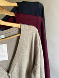 Free Falling Long Cardigan Black