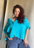 Angel Gauze Top Teal