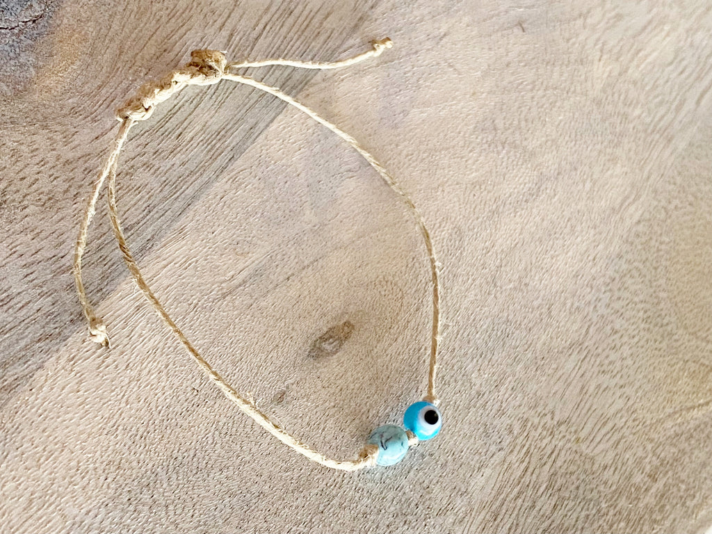 Willow Minimalist String Bracelet-Blue