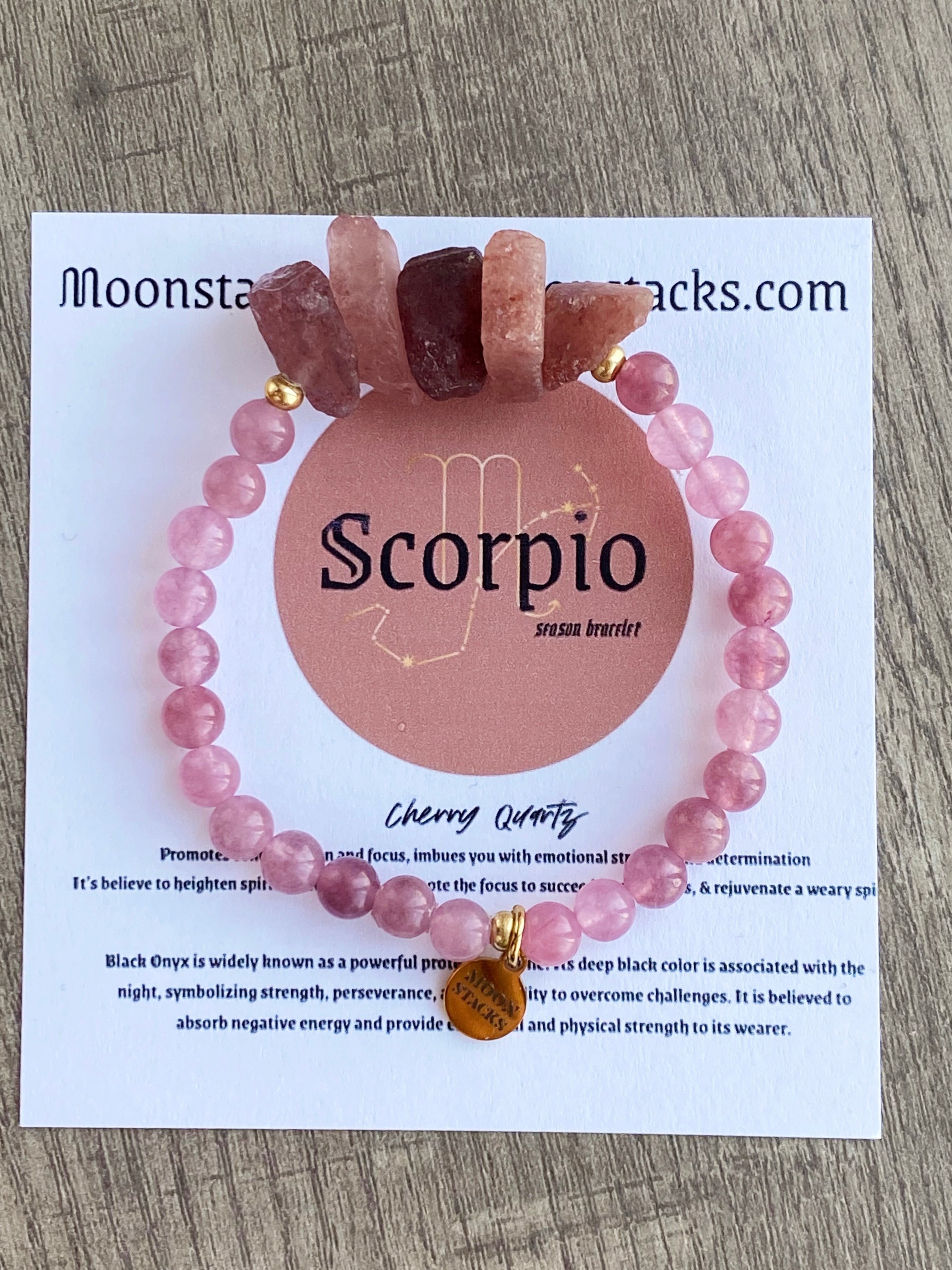 Cherry Quartz Beaded Bracelet