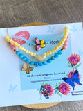 Annabella Butterfly Beaded Bracelet Stack