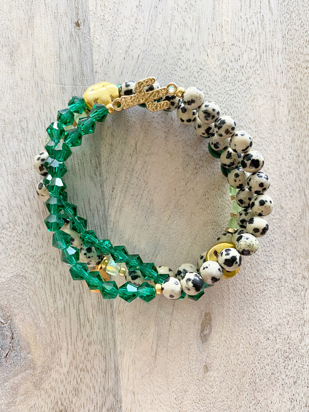 Desert Gem Beaded Bracelet Stack