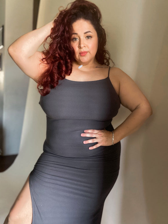 Alice Dress Charcoal