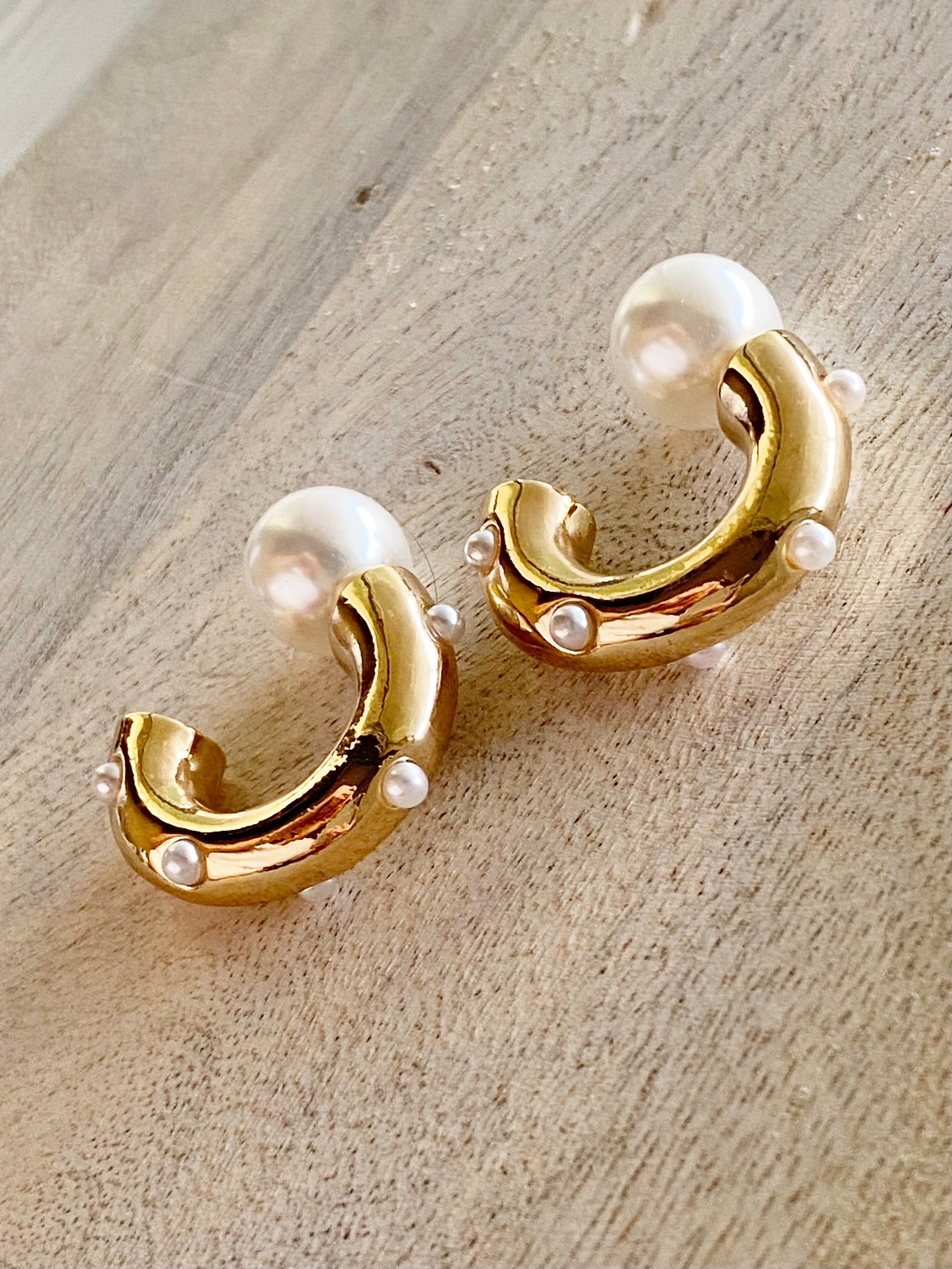 Averly Earrings-Gold Tone