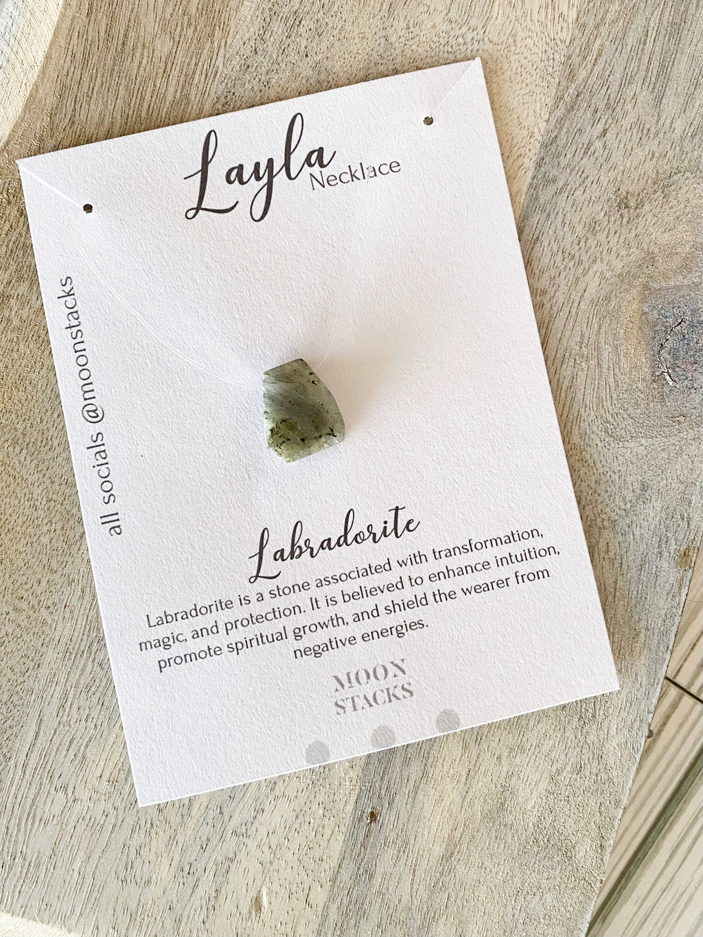 The Layla Necklace (Single Bead)