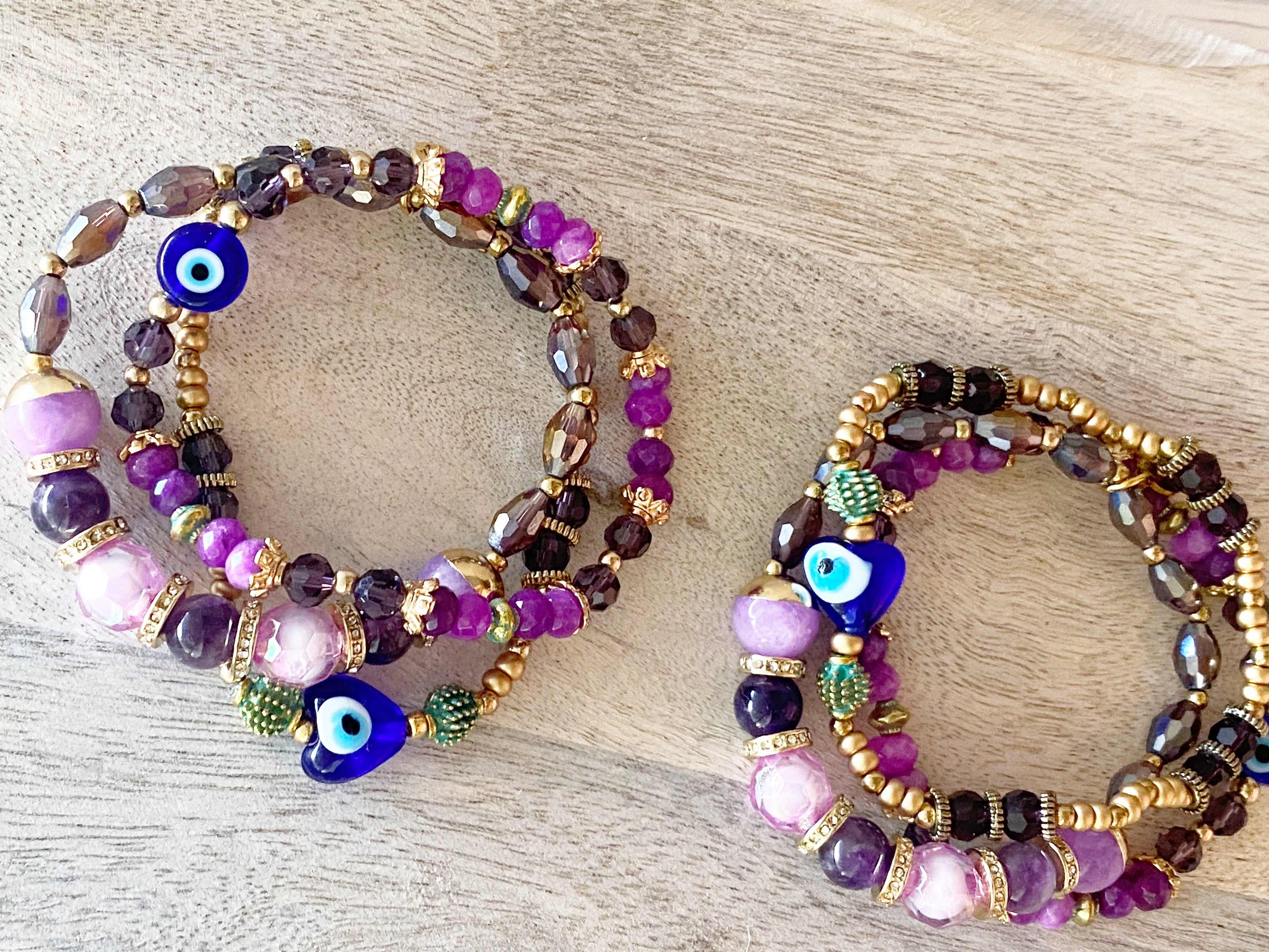 Protection Evil Eye Bracelet Stack