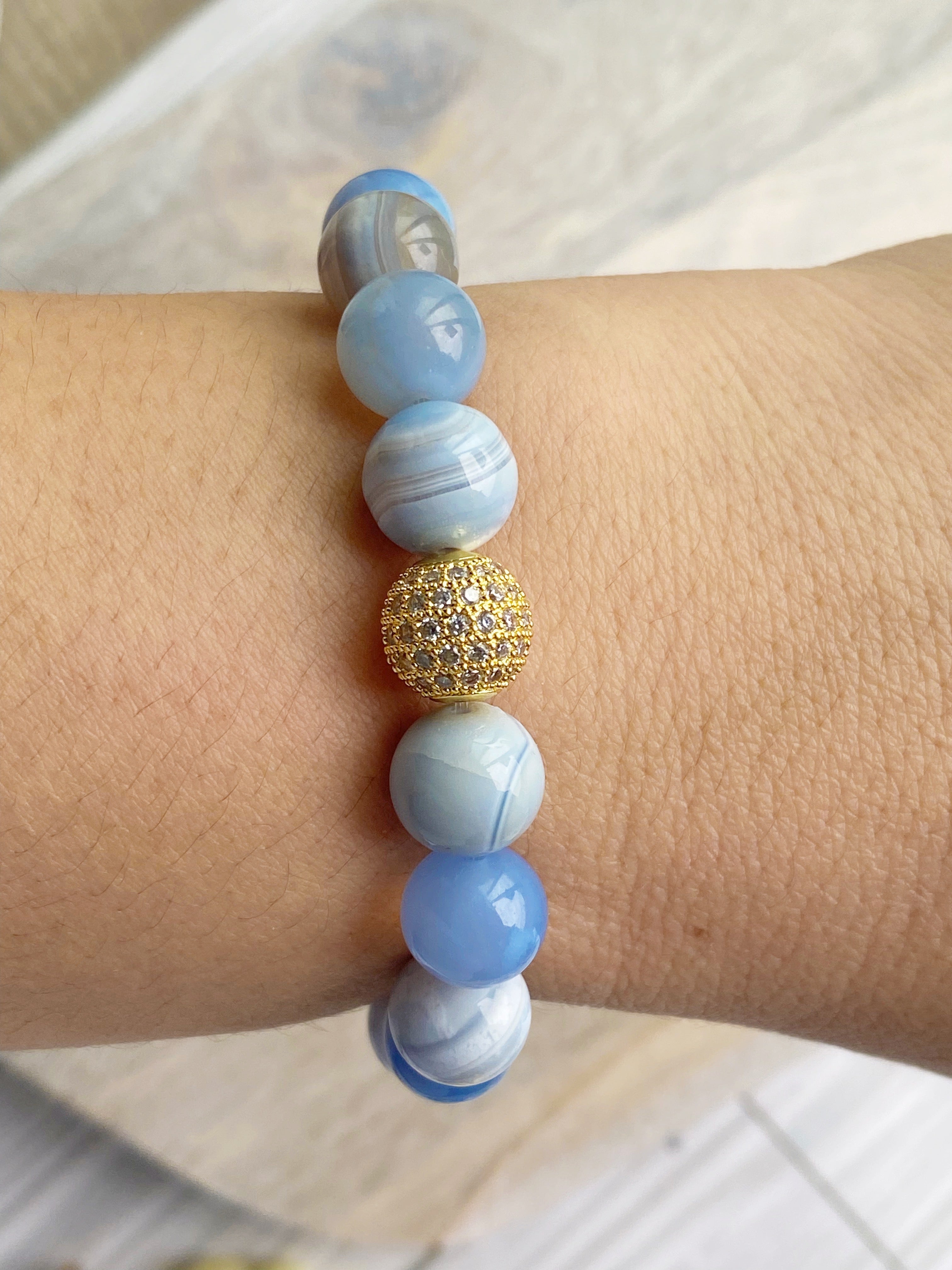 Blue Lace Agate Southern Belle Bracelet