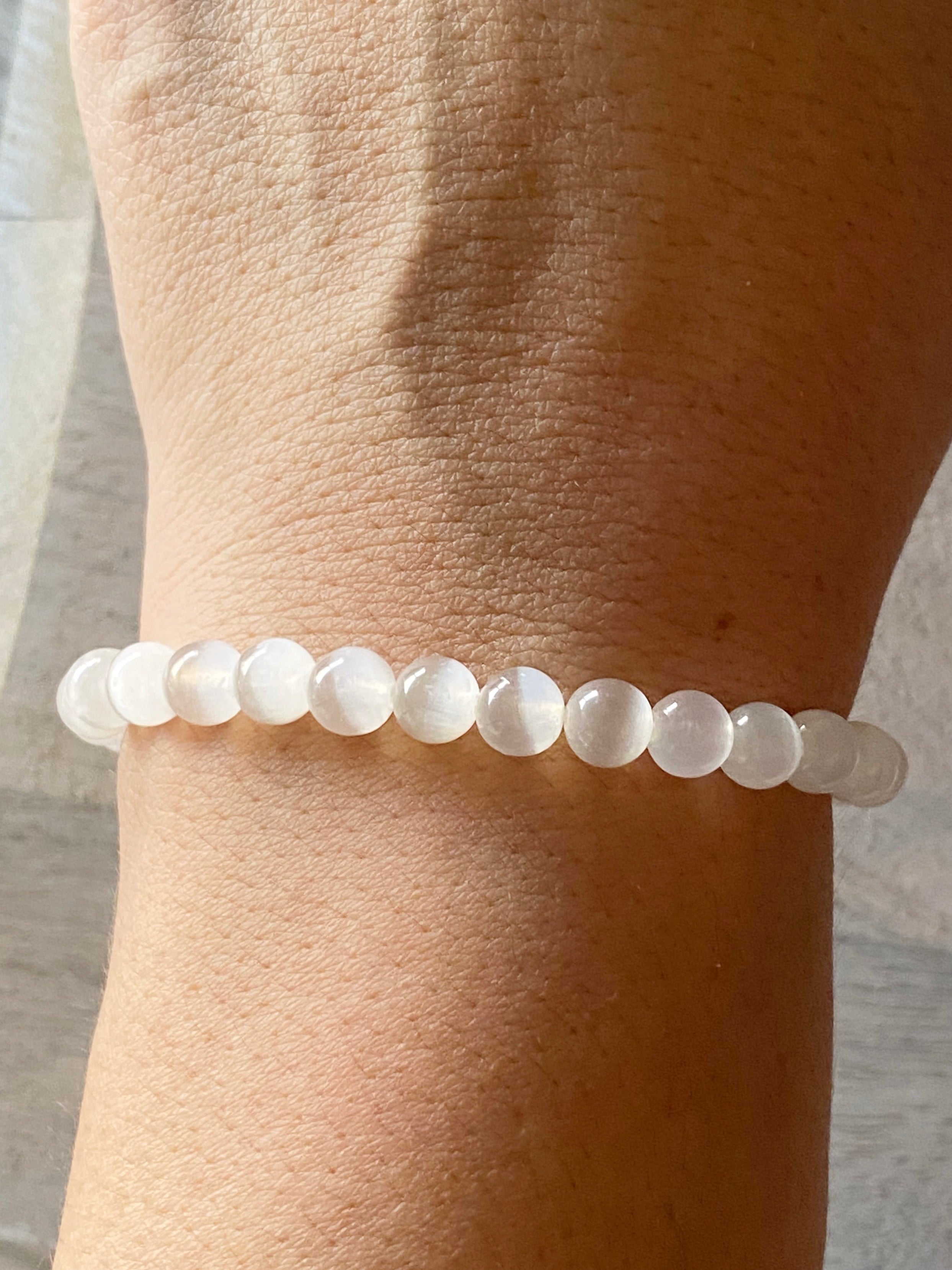 Luna Selenite Bracelet