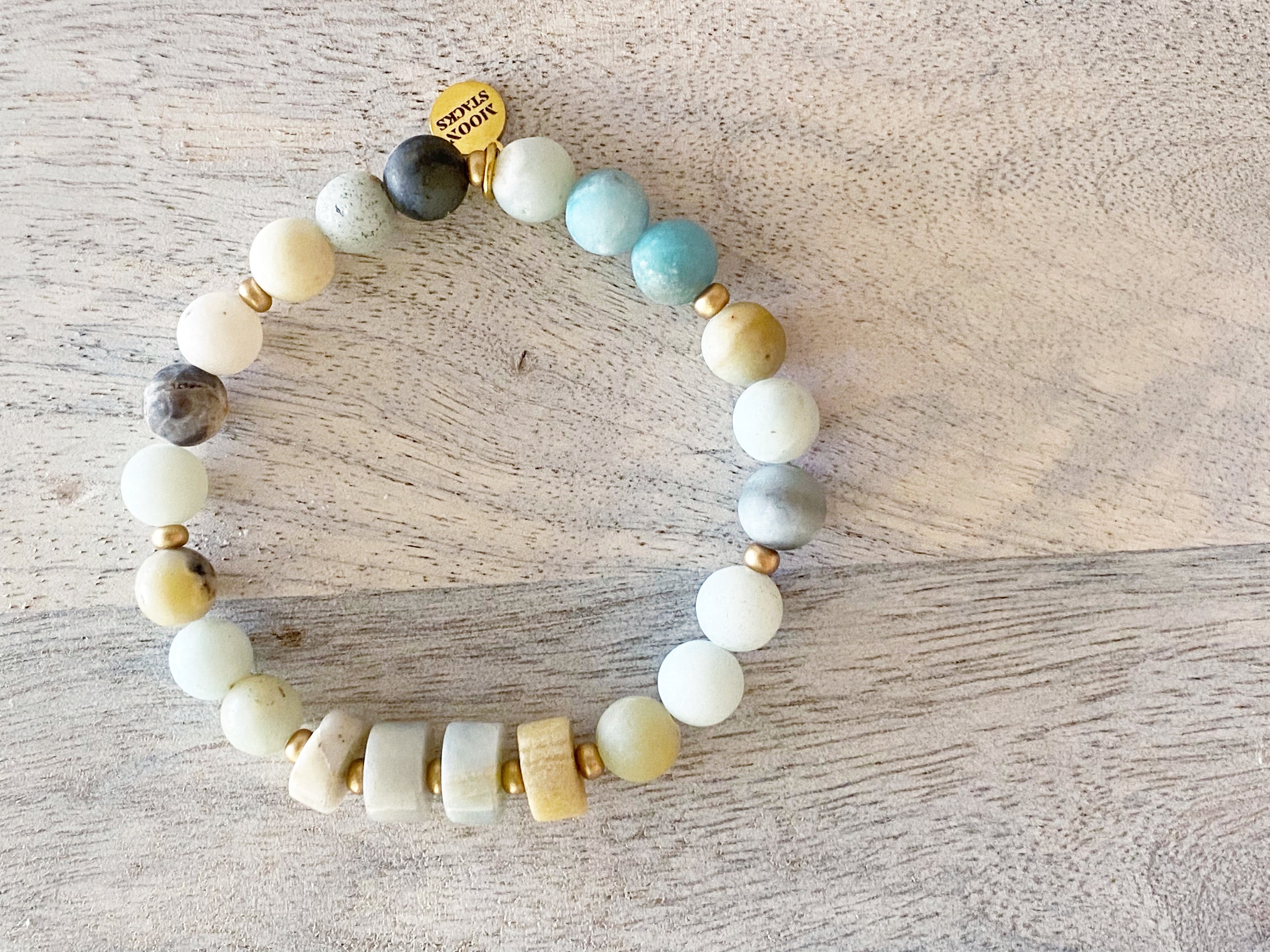 Italia Amazonite Single Beaded Bracelet