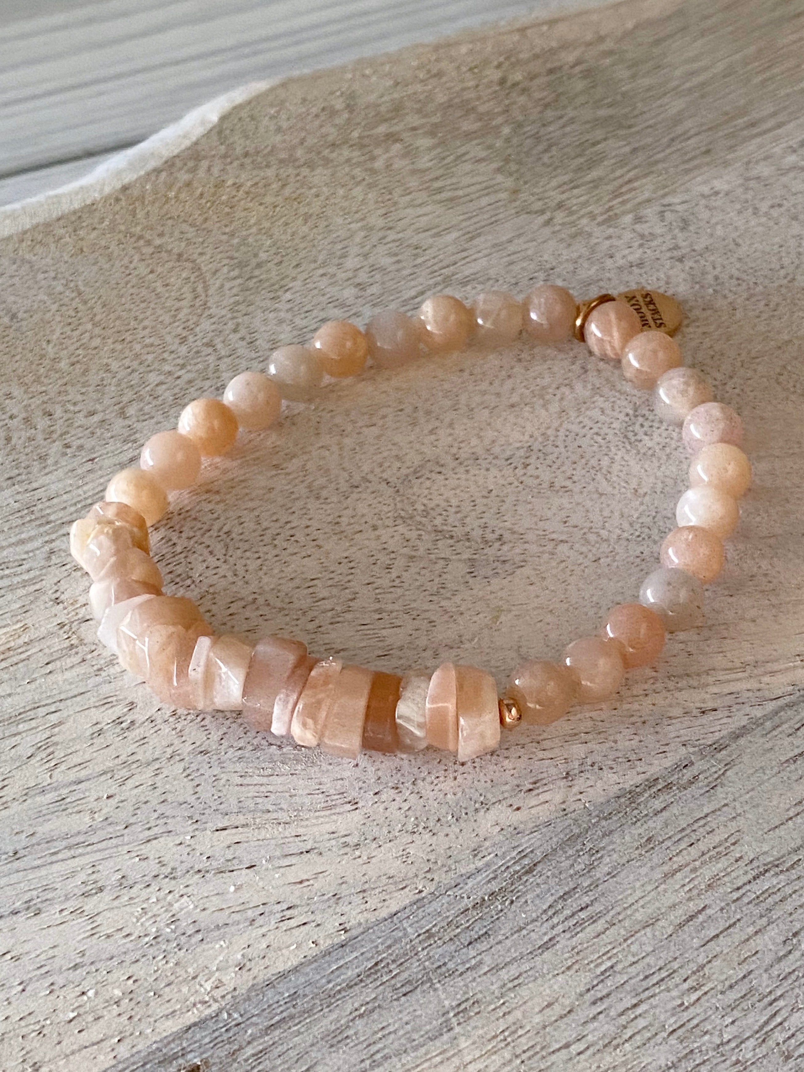 Sunstone Single Beaded Bracelet