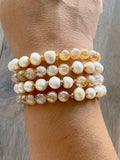 Bliss Citrine & Pearls Single Bracelet