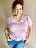 Jess V-neck Basic Top