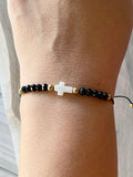 Cross String Bracelet (Black)