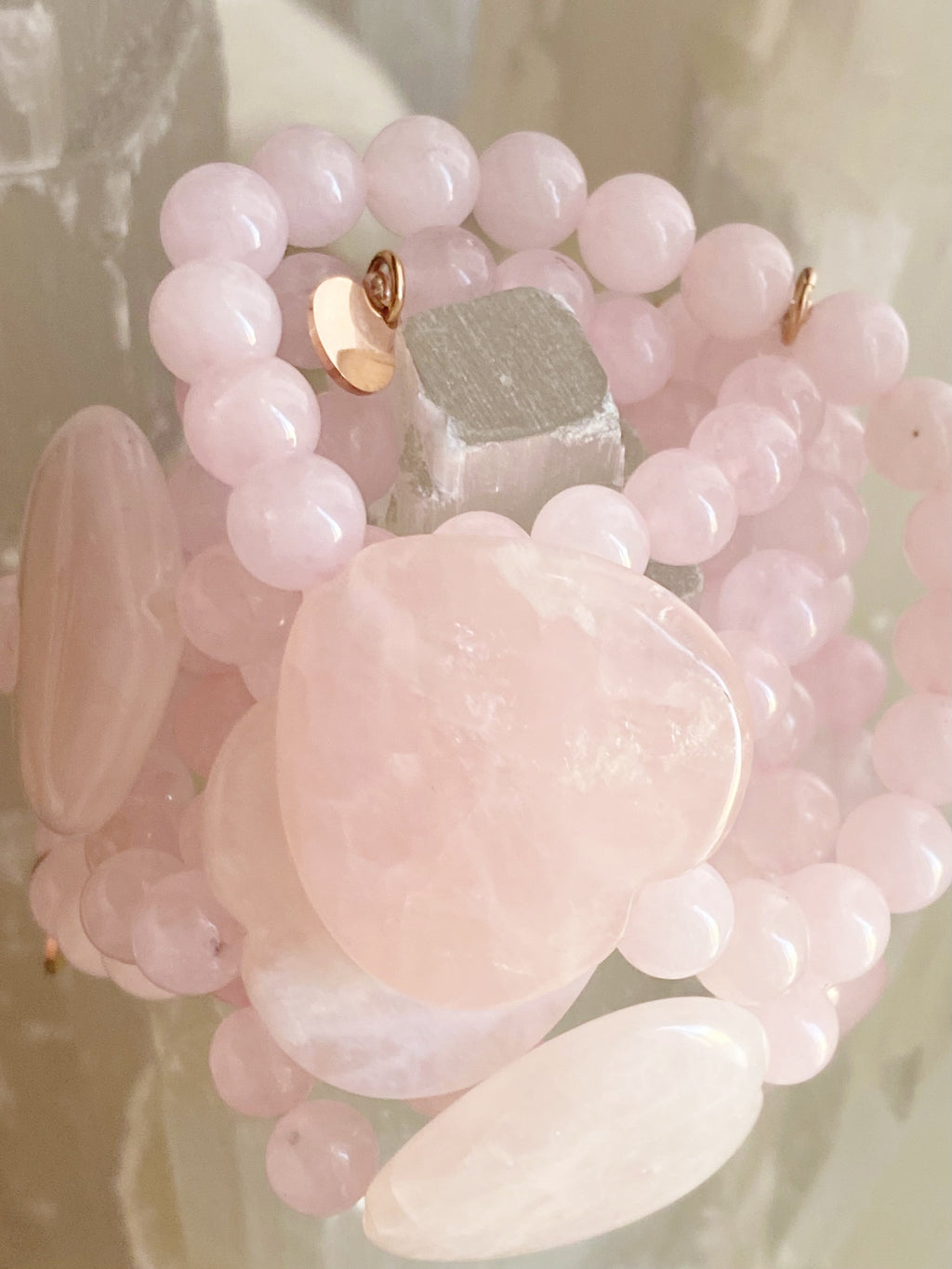 Rose Quartz Single Bracelet
