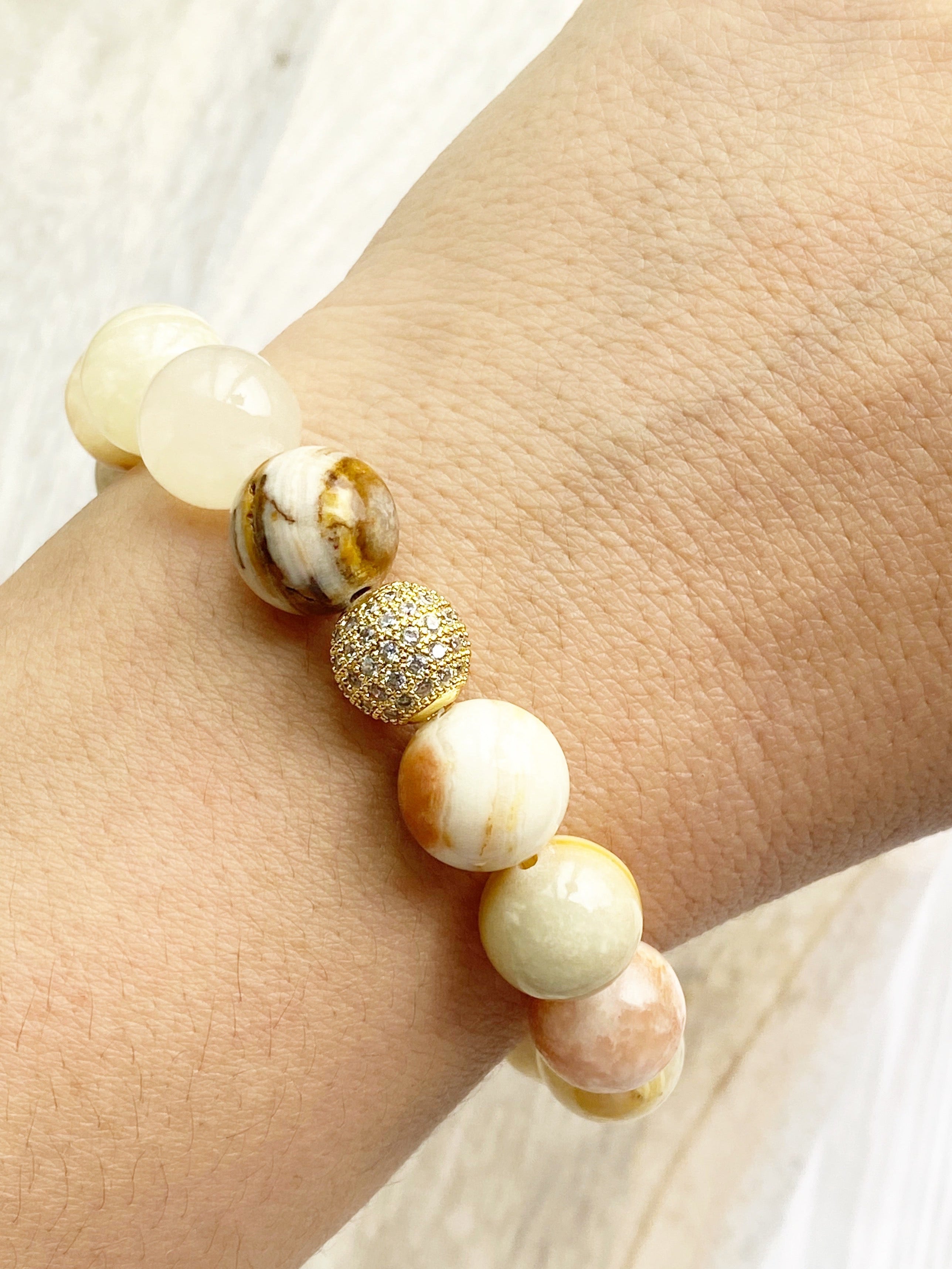 Ivory Agate Southern Belle Bracelet