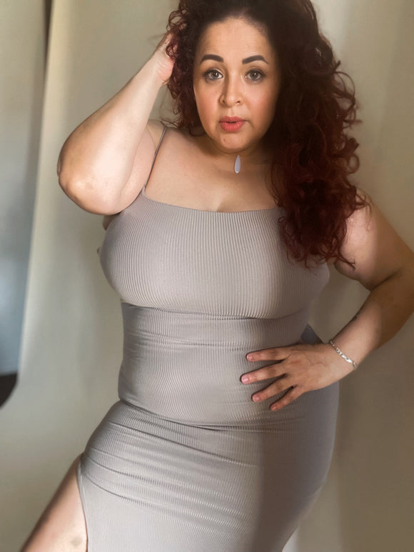 Alice Dress Taupe