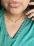 Gold Circle Necklace