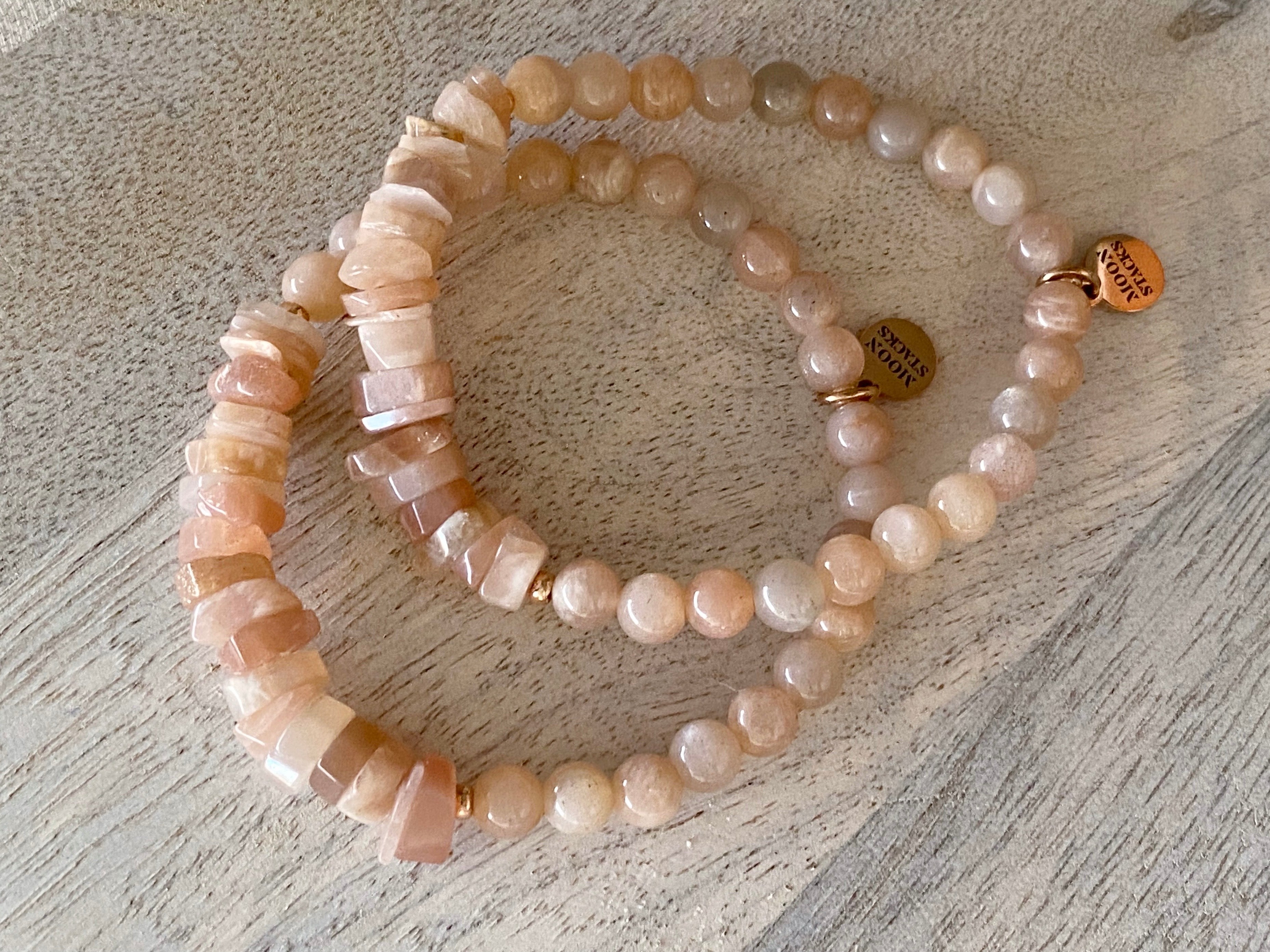 Sunstone Single Beaded Bracelet