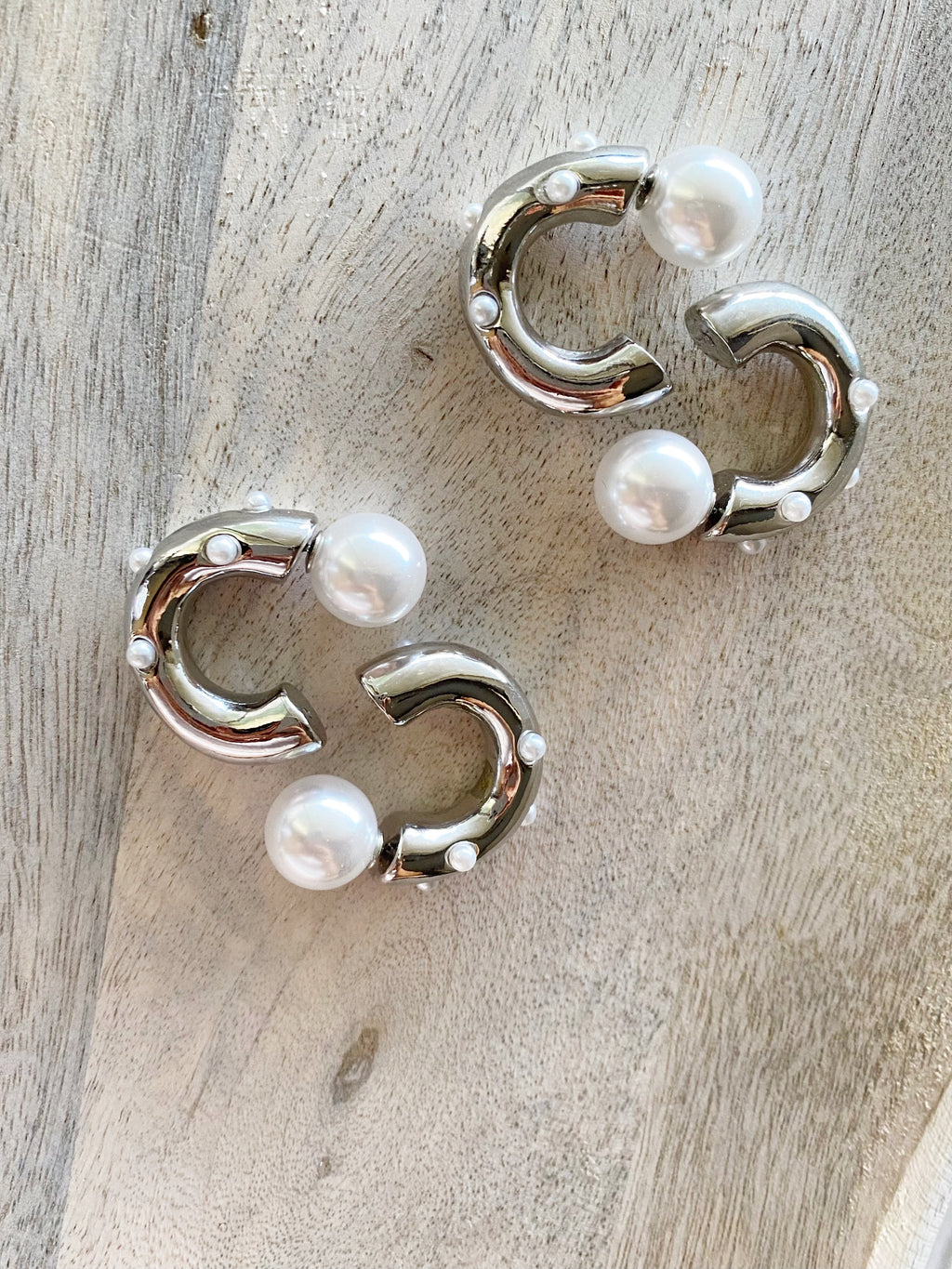 Averly Earrings-Silver Tone